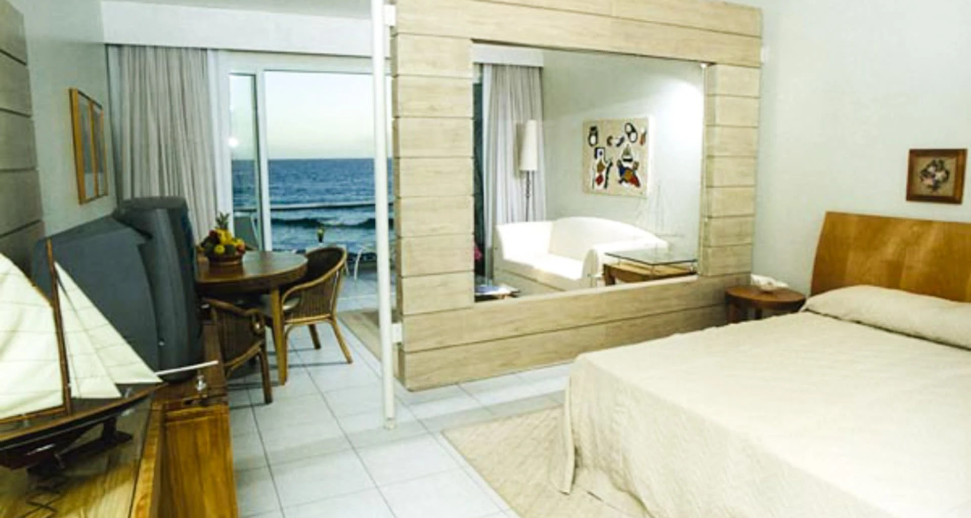 Interior of bedroom at Costao Saninho Resort