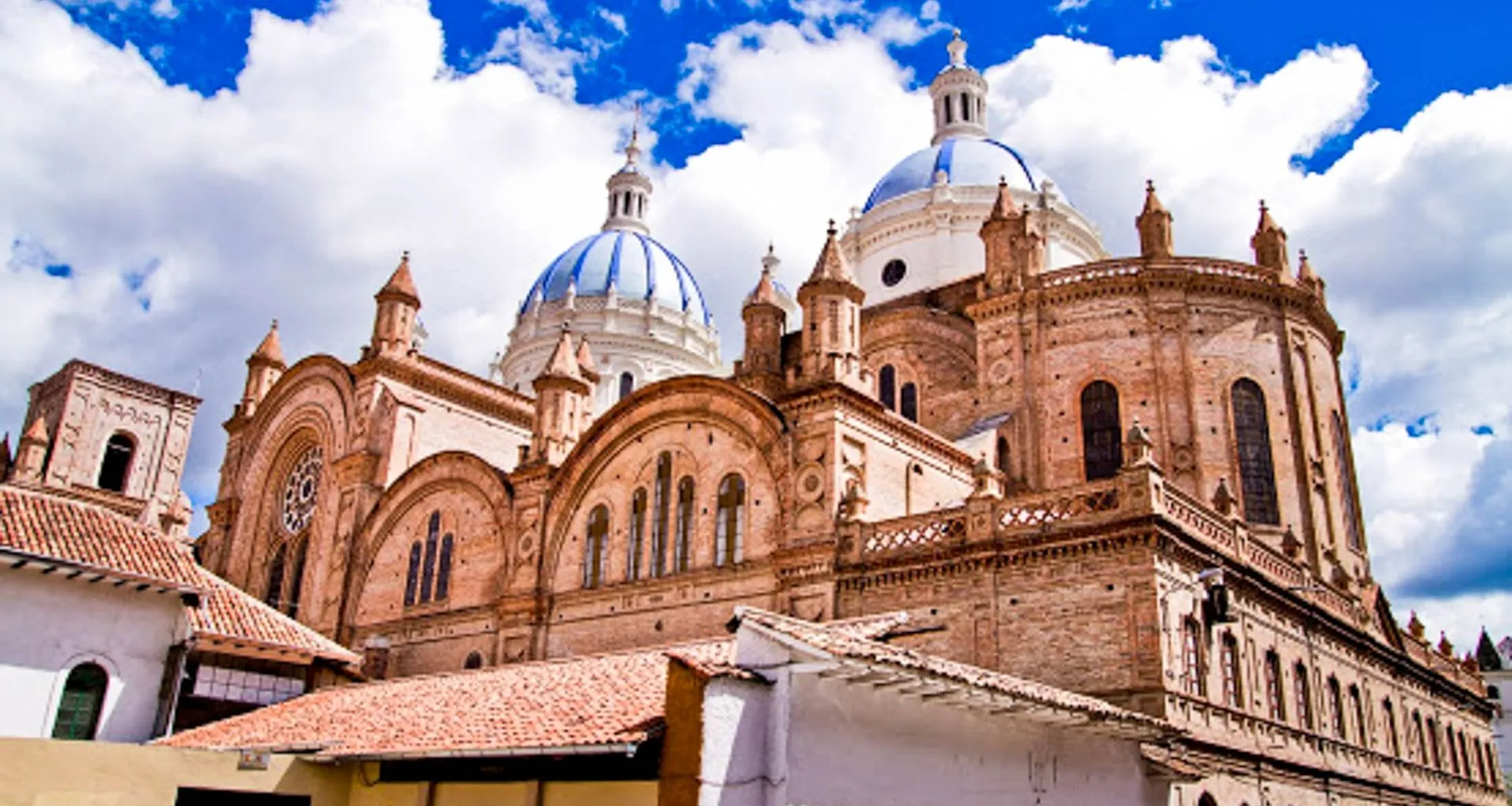Large stone building in Cuenca, Ecuador