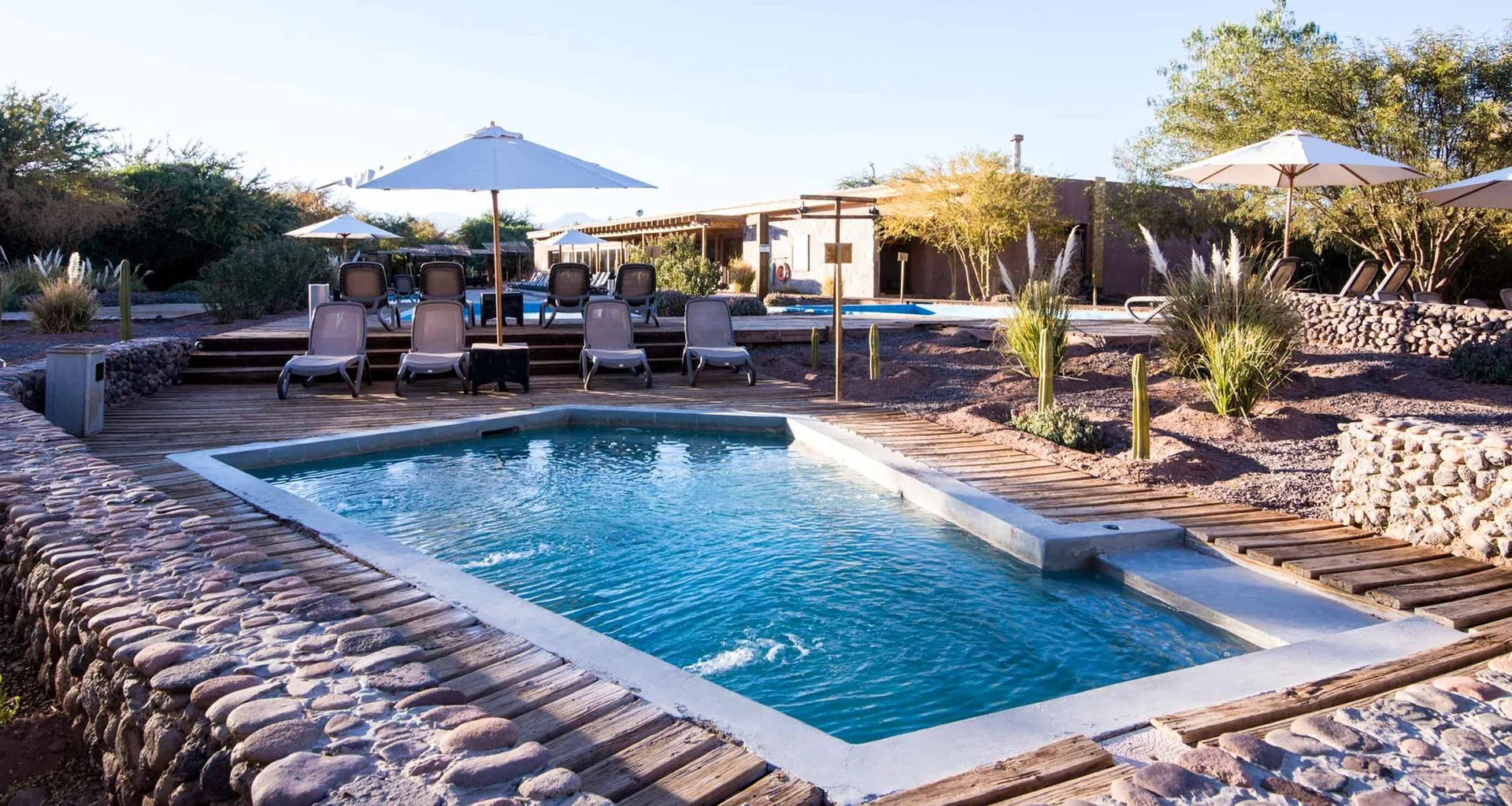 Pool area of Cumbres Atacama Hotel & Spa