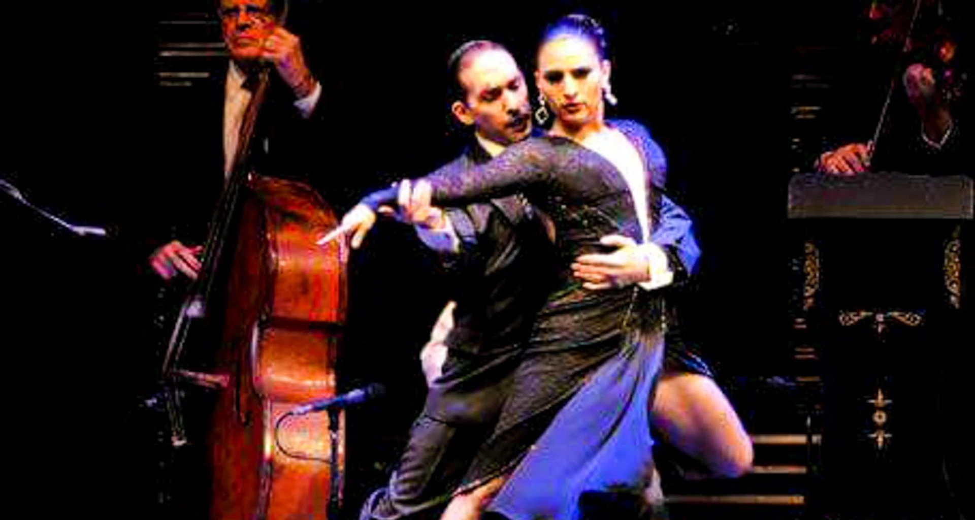 Dancers in front of orchestra