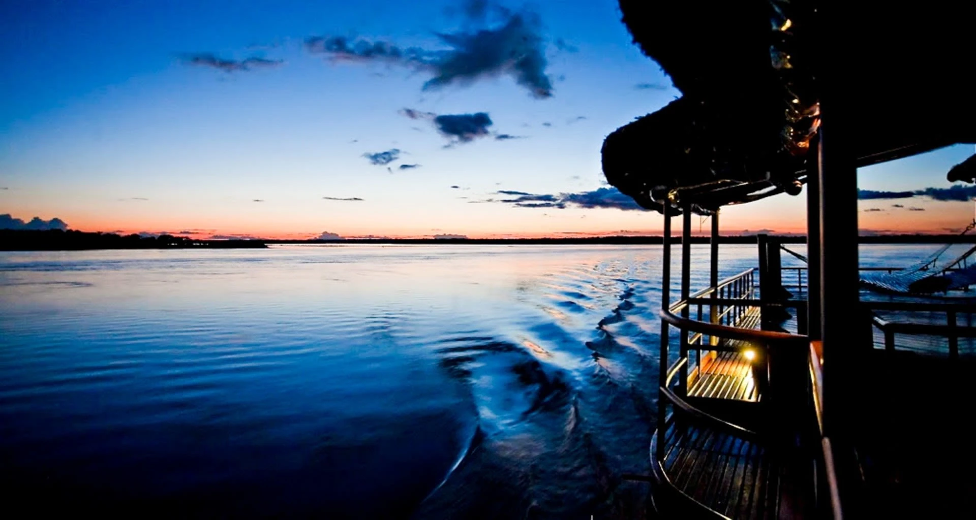 Amazon River Cruise in the evening