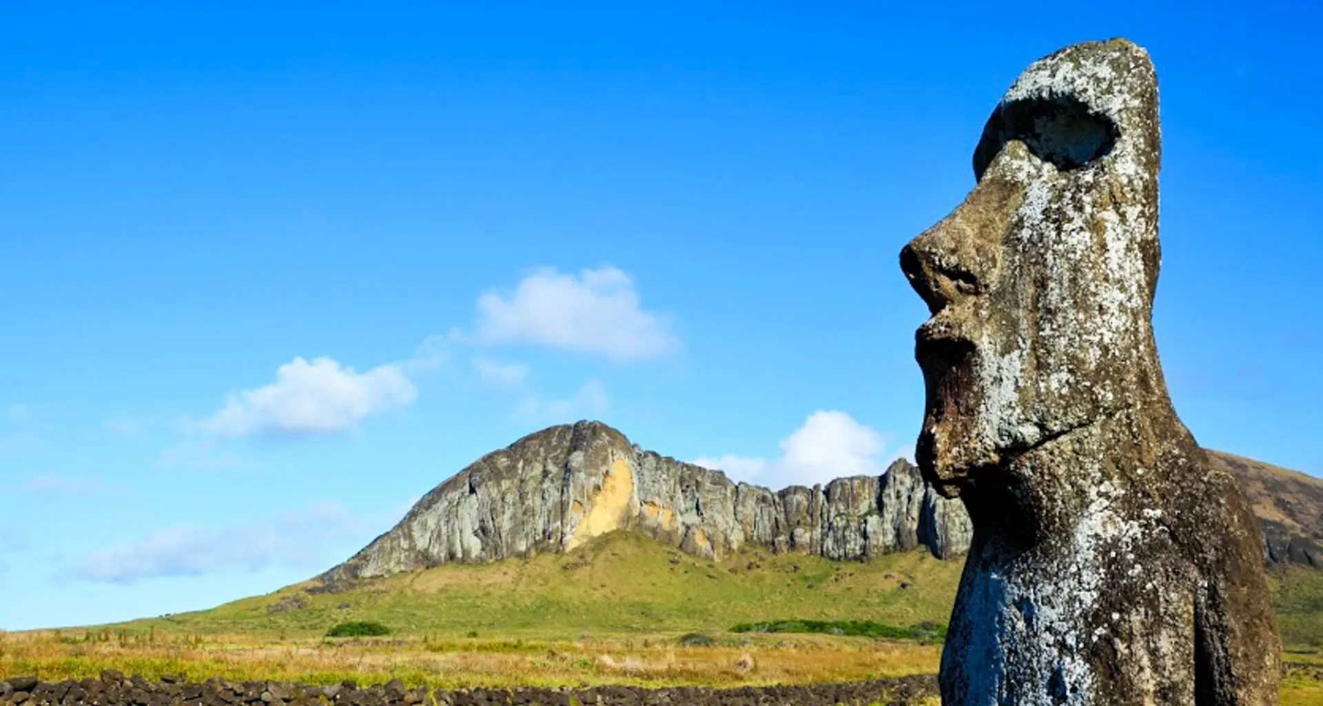 Head statue on Easter Island