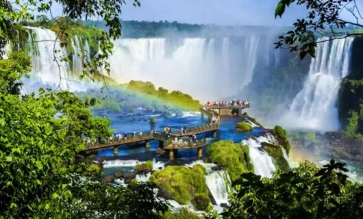 Catwalk on Brazil side of Iguazu Falls