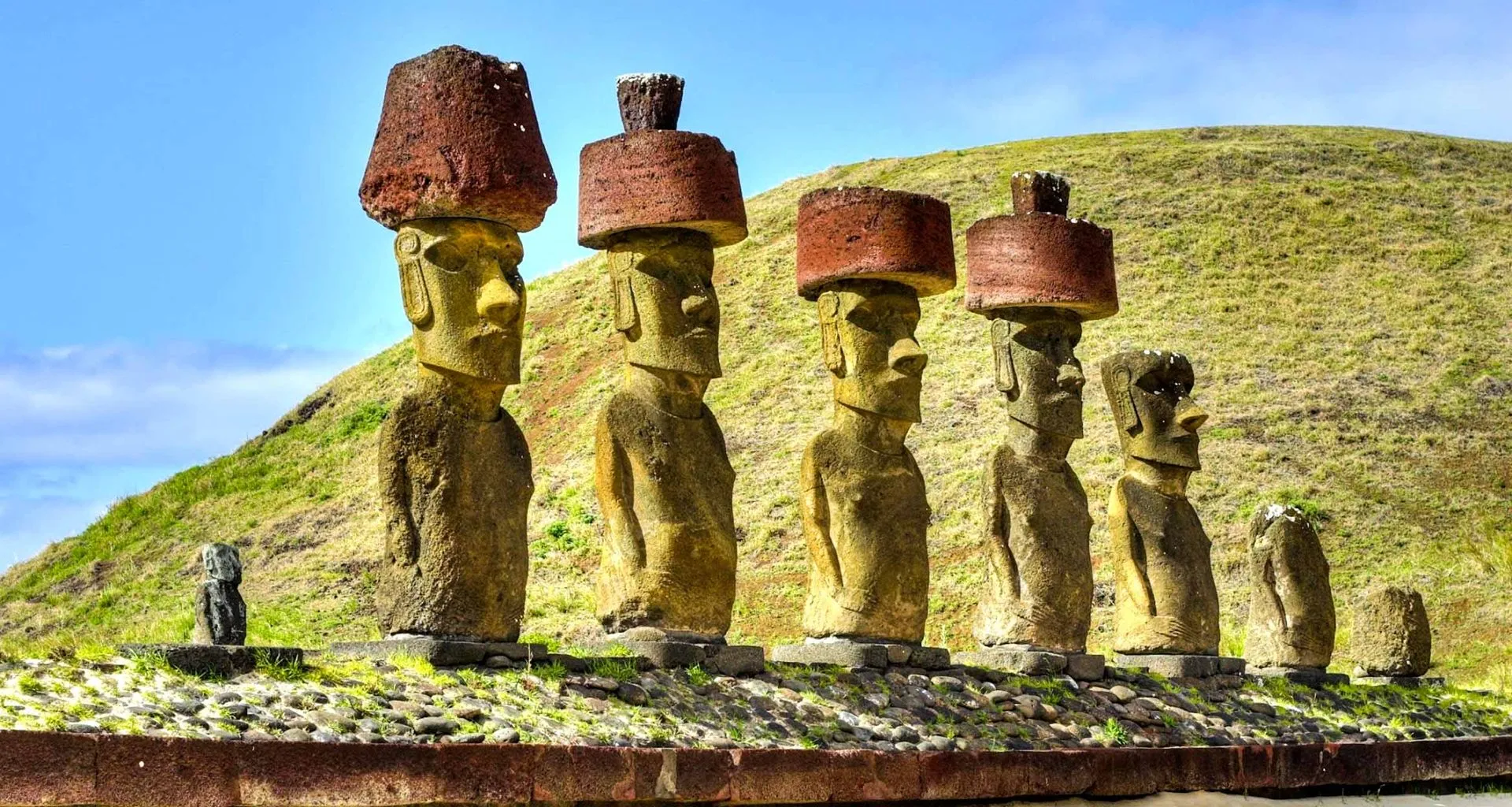 Giant Moais on Easter Island