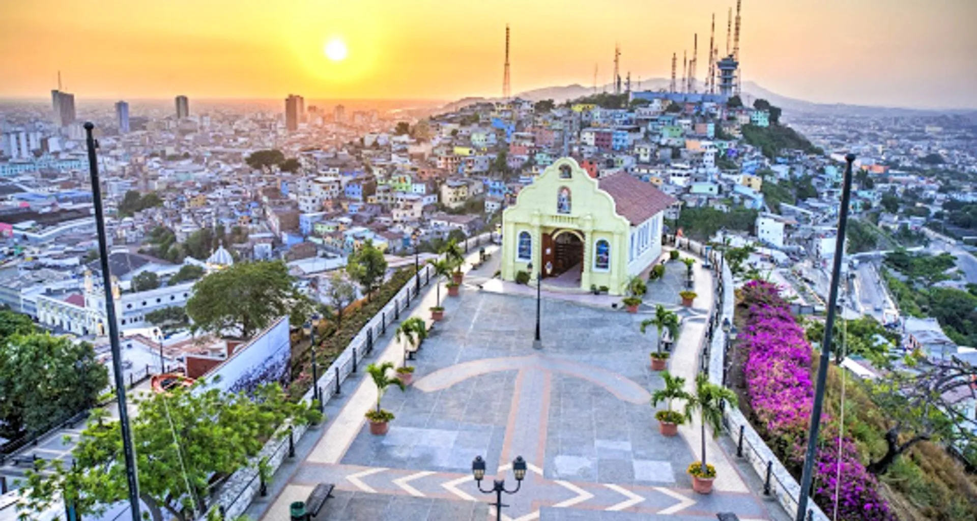 Aerial view of chapel in Guayaquil