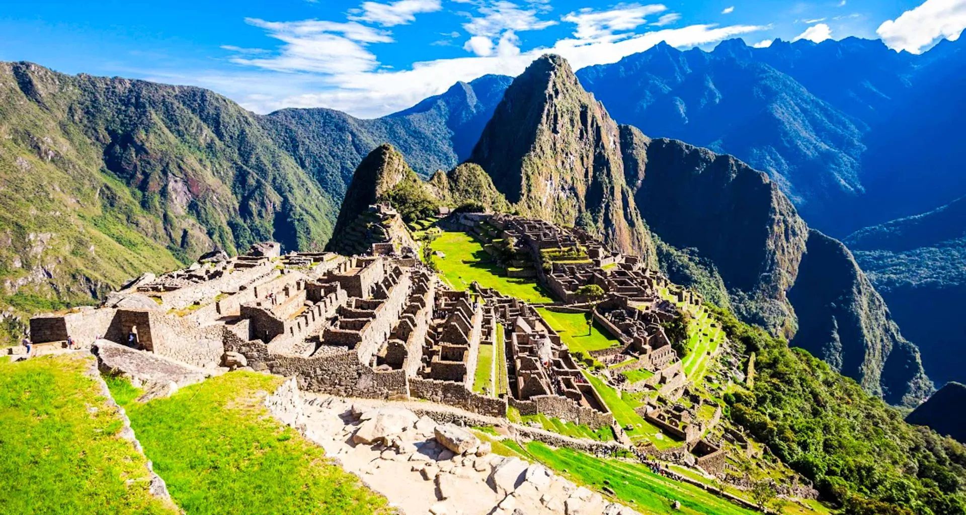 Machu Picchu view and mountains