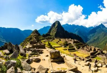 Panorama of Machu Picchu's peak