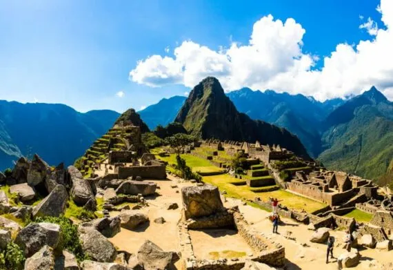Panorama of Machu Picchu's peak