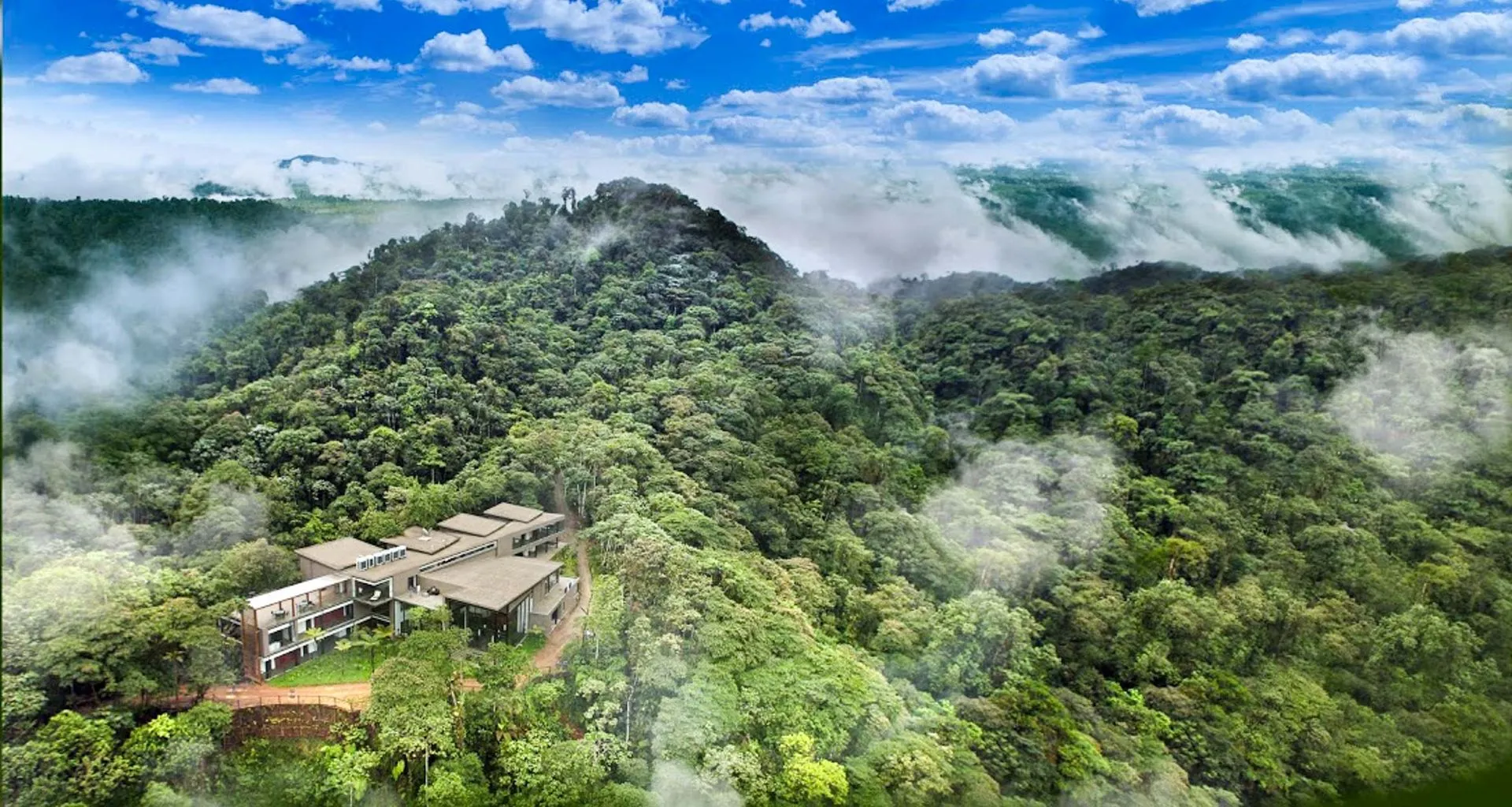 Aerial view of Mashpi Lodge