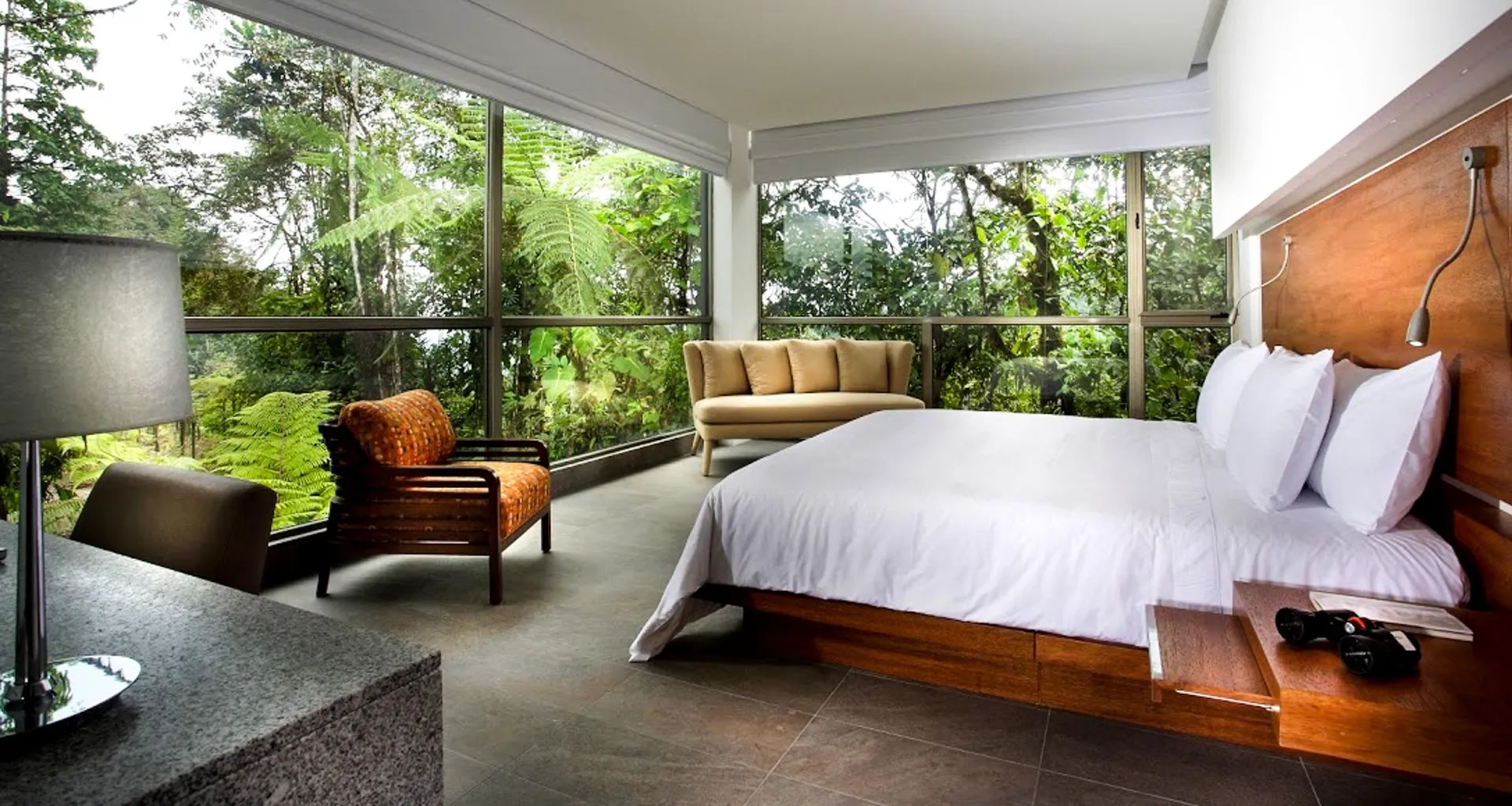 Interior of Mashpi Lodge bedroom