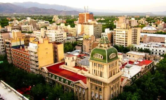 Aerial view of Mendoza, Argentina