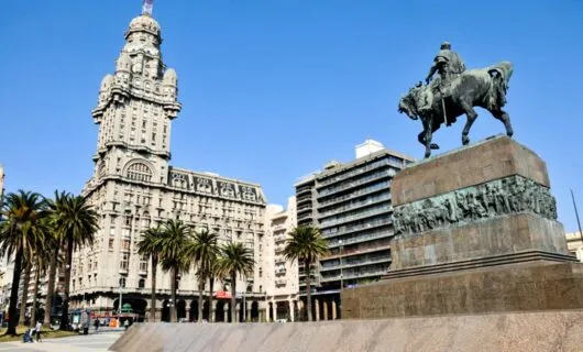 State in plaza of Montevideo, Uruguay