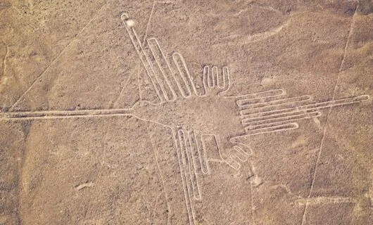 Aerial view of Nazca Lines