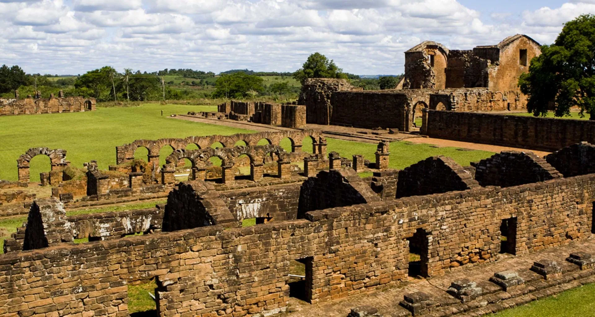 View across South America ruins