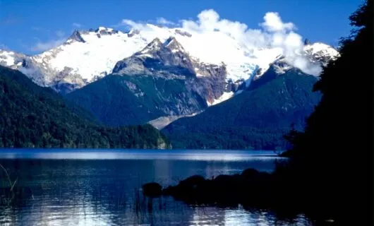 Lake in mountains of Patagonia region