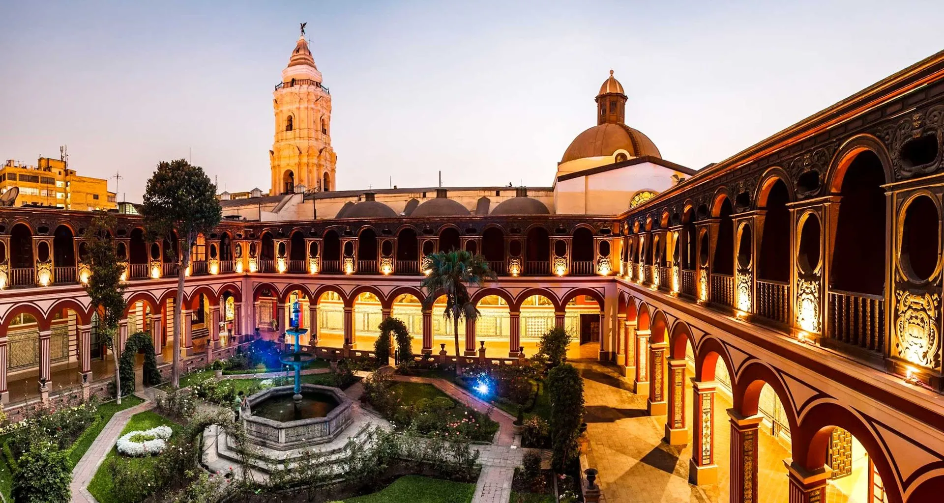 Courtyard of monastery in Peru