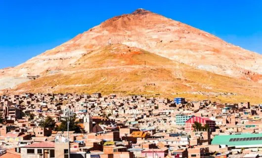 Mountain over Potosi town