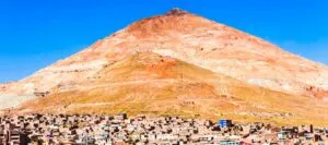 Mountain over Potosi town