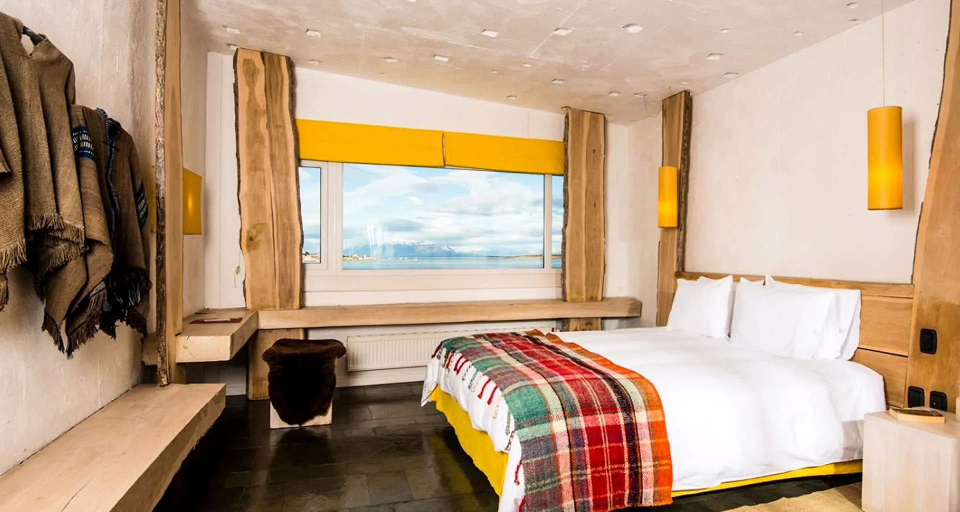 Interior of Remota Patagonia bedroom