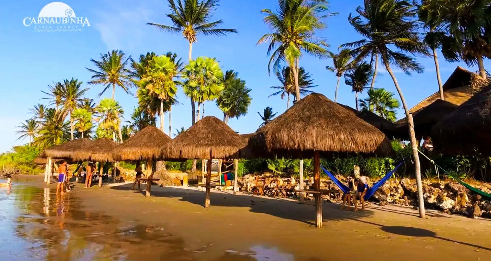 Tropical beach at South America resort
