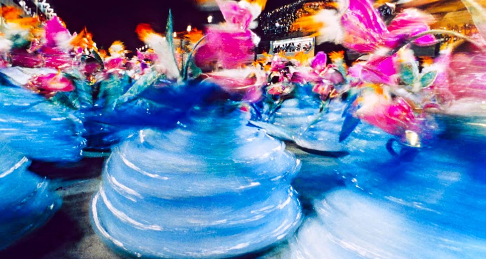 Spinning dancers at Rio de Janeiro carnival