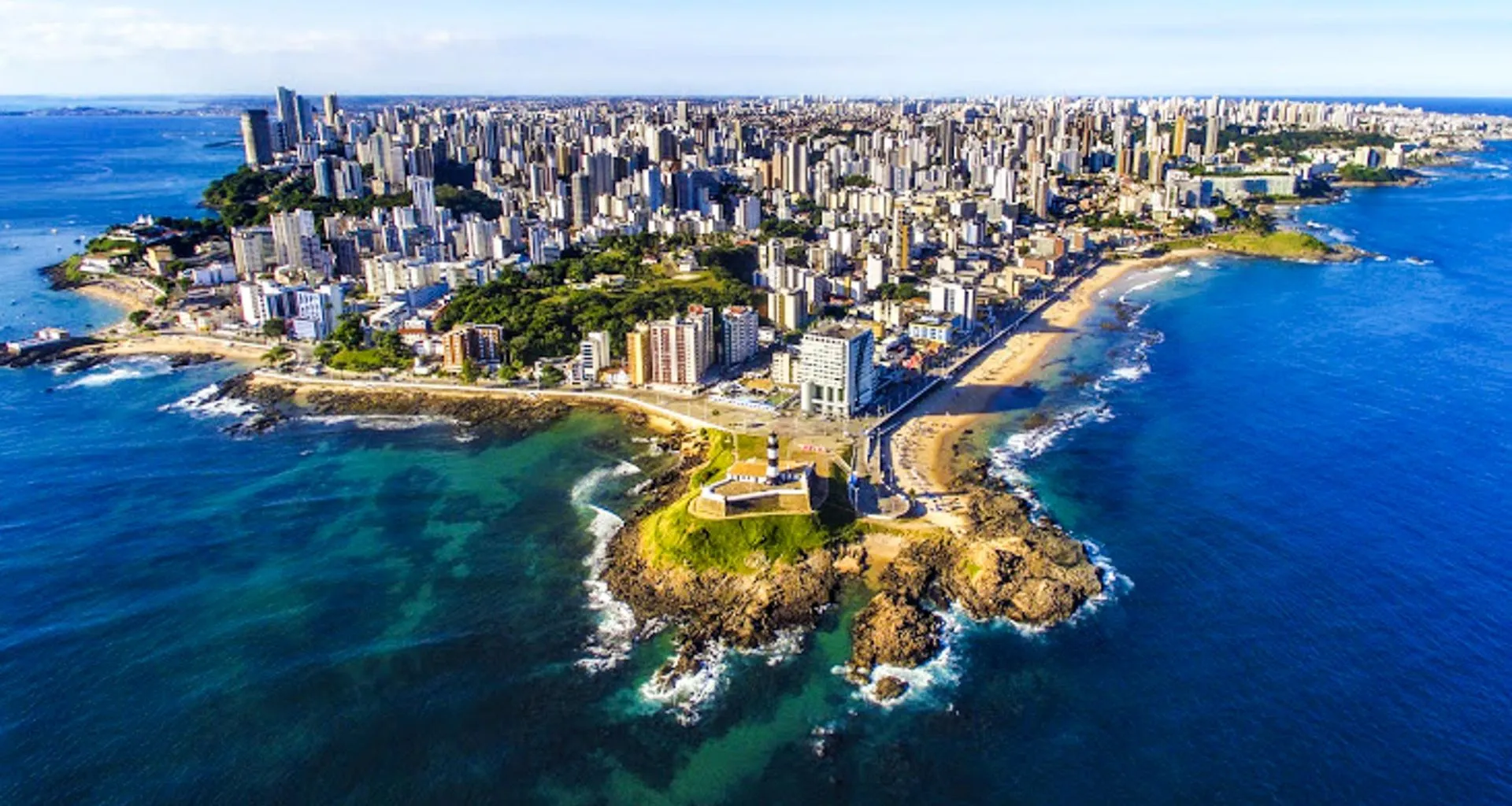 Aerial view of Salvador da Bahia, Brazil