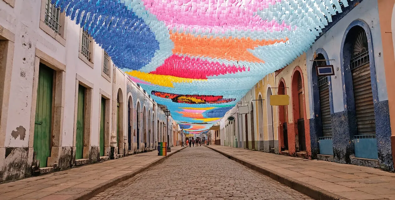 street in sao luis brazil