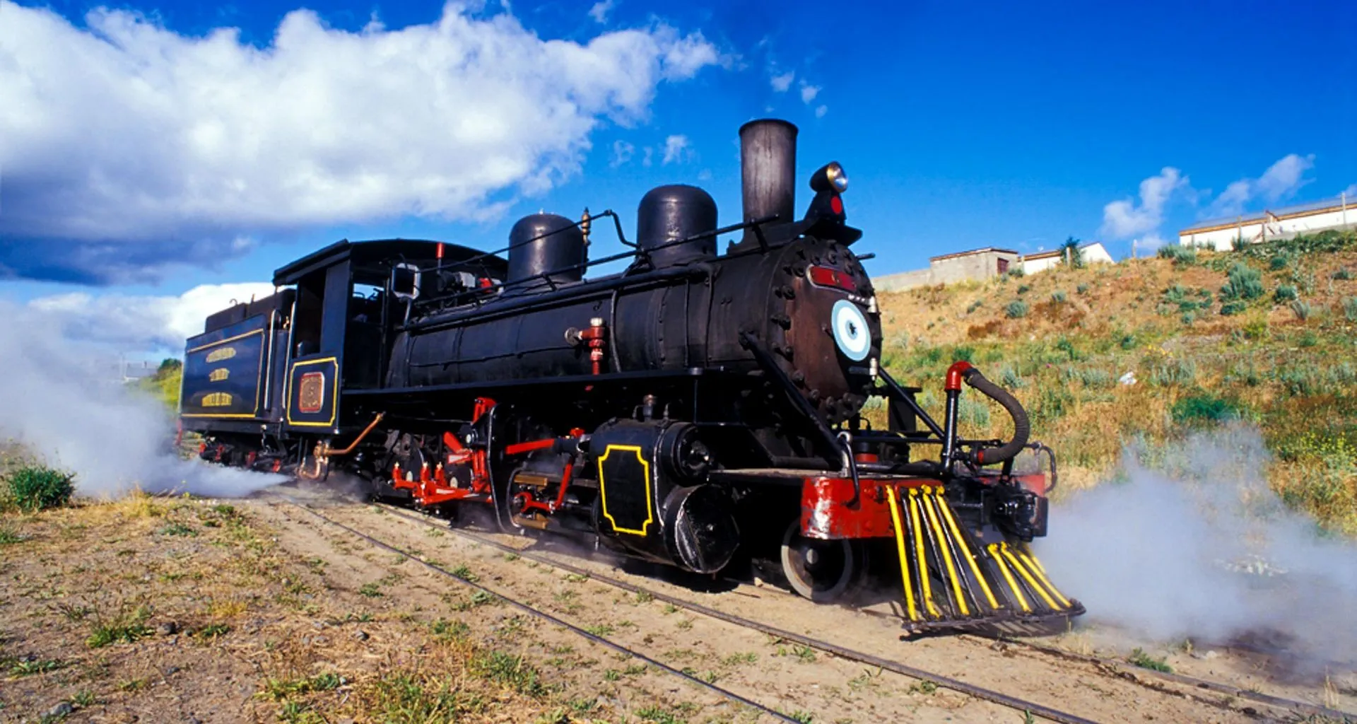 Train sits on railway