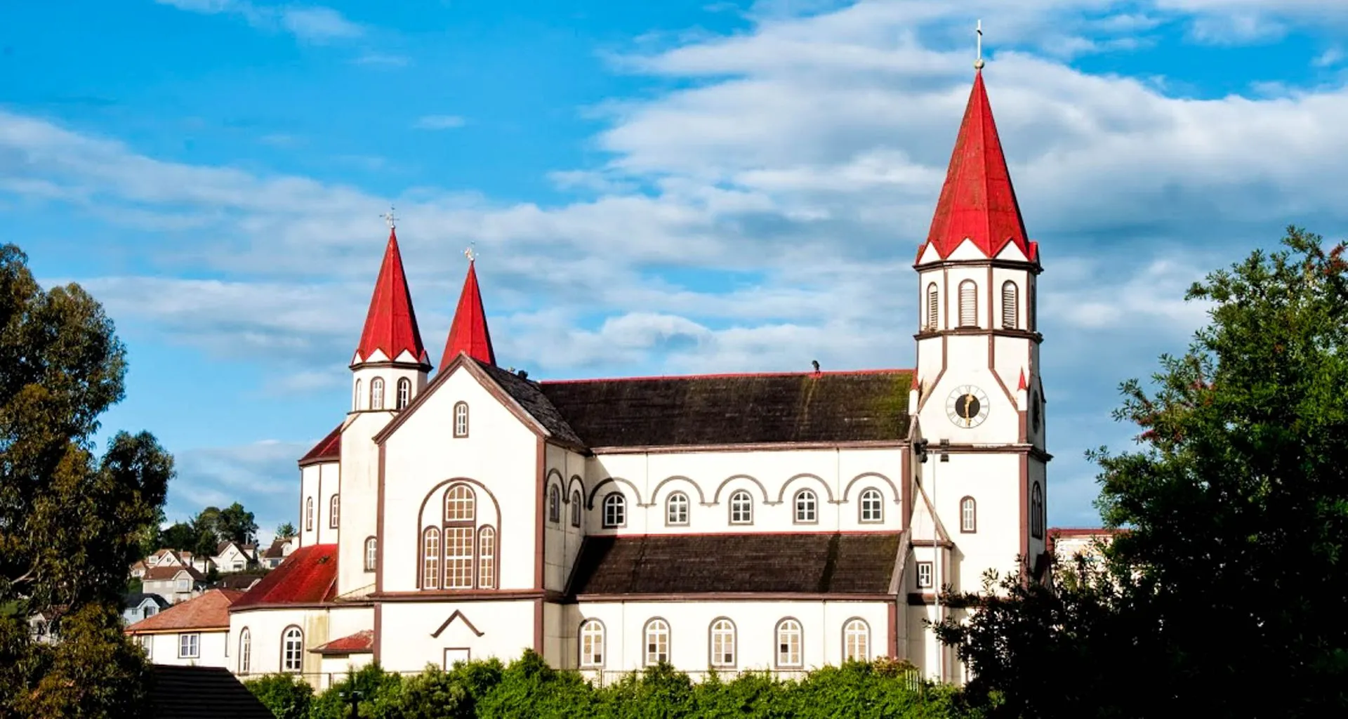Spired building in South America