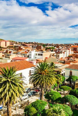 aerial view of sucre bolivia on a sunny day