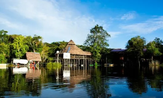 Waterfront area of Tahuayo Lodge