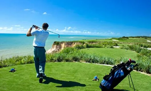 Golfer completes swing at Terravista in Brazil