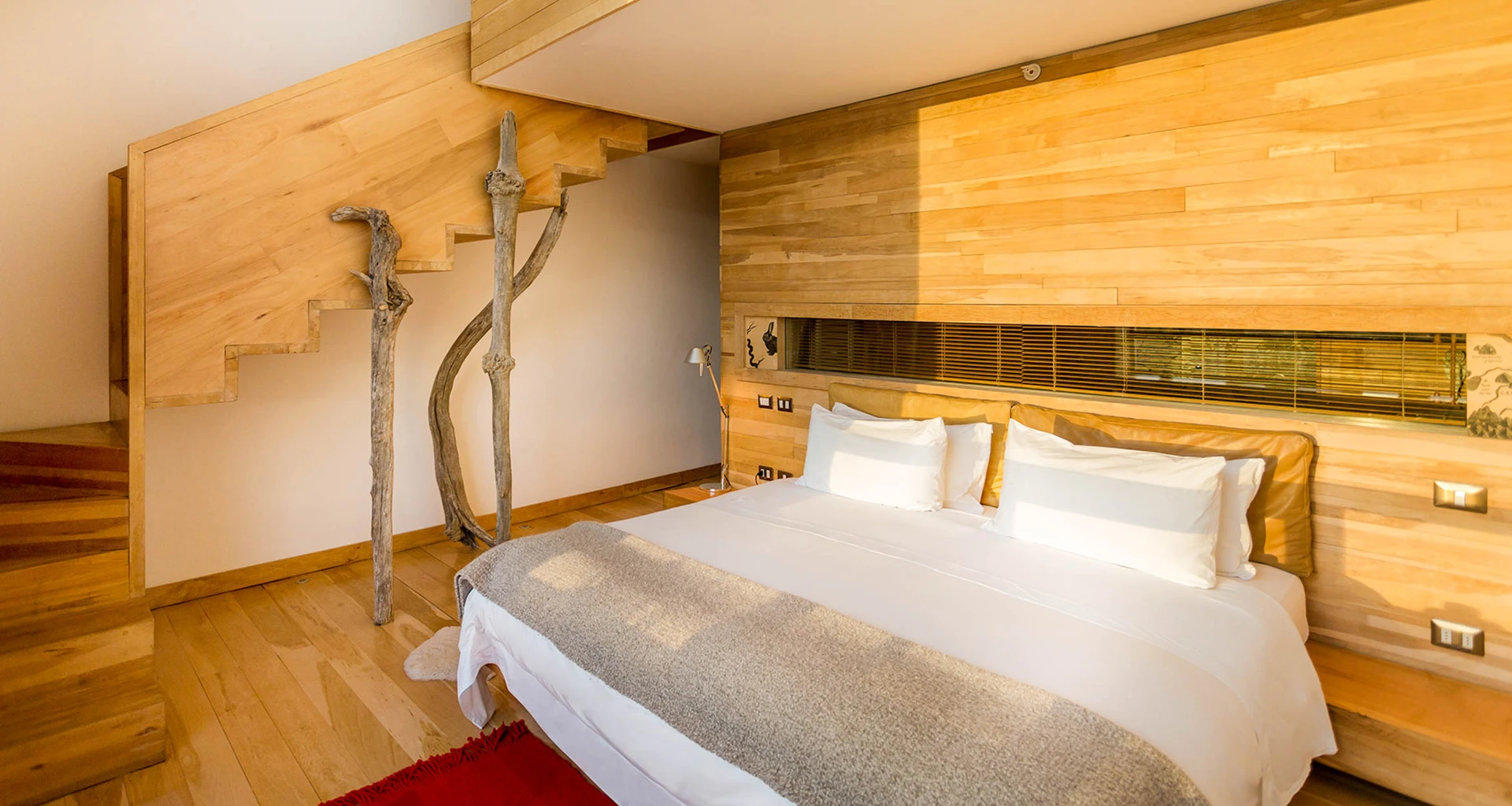 Bedroom of Tierra Patagonia suite