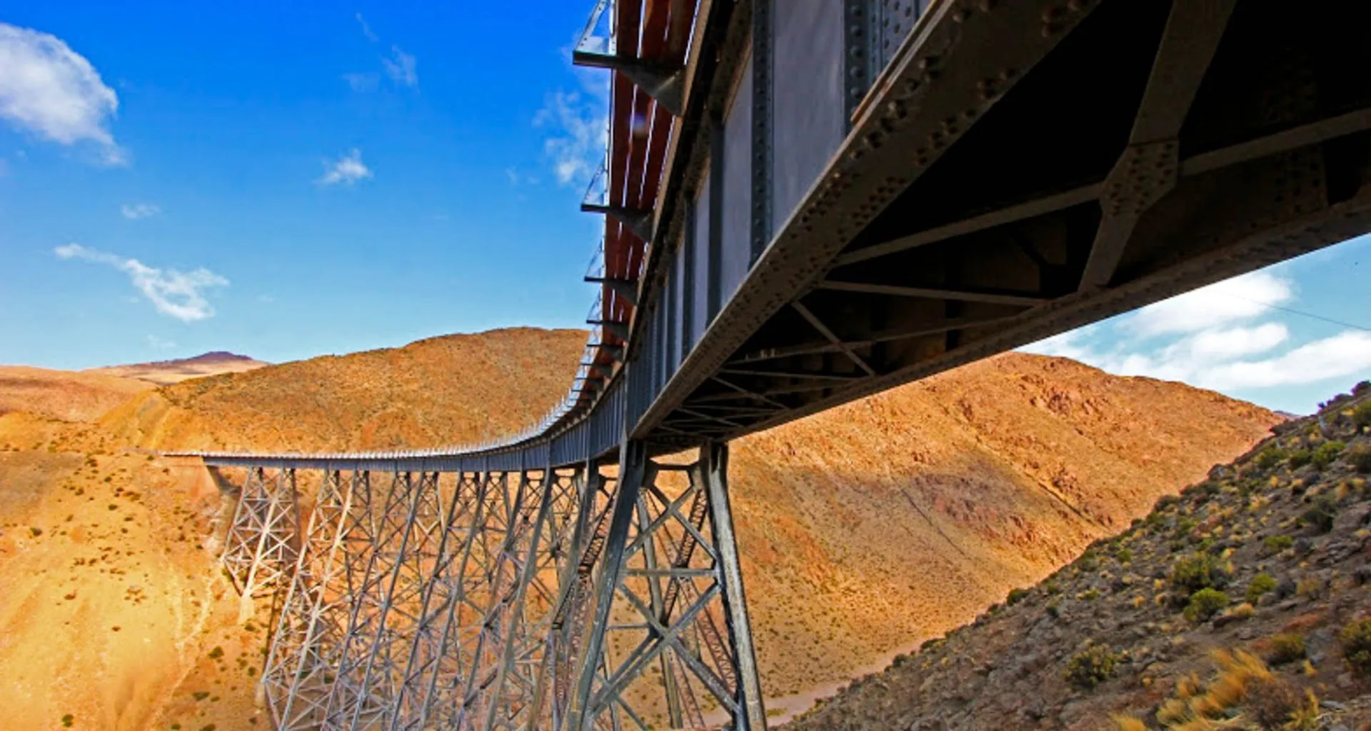 Train bridge in Argentina