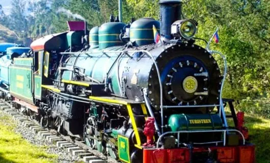 Front view of train engine