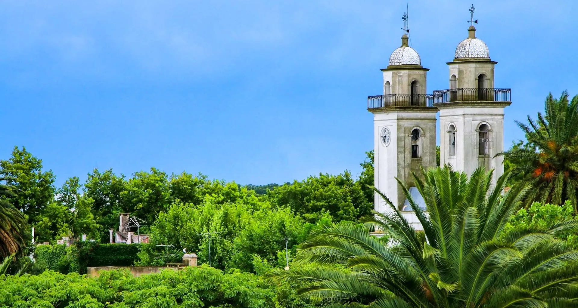 Twin bell towers in Uruguay