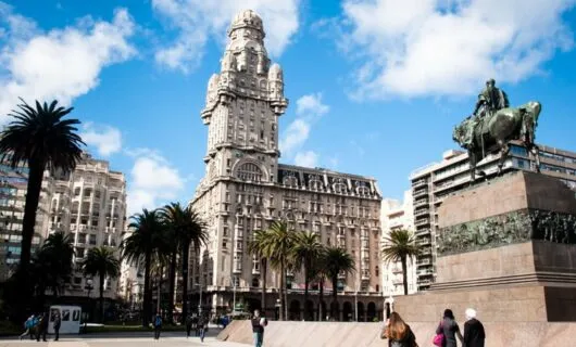 Plaza in Uruguay city
