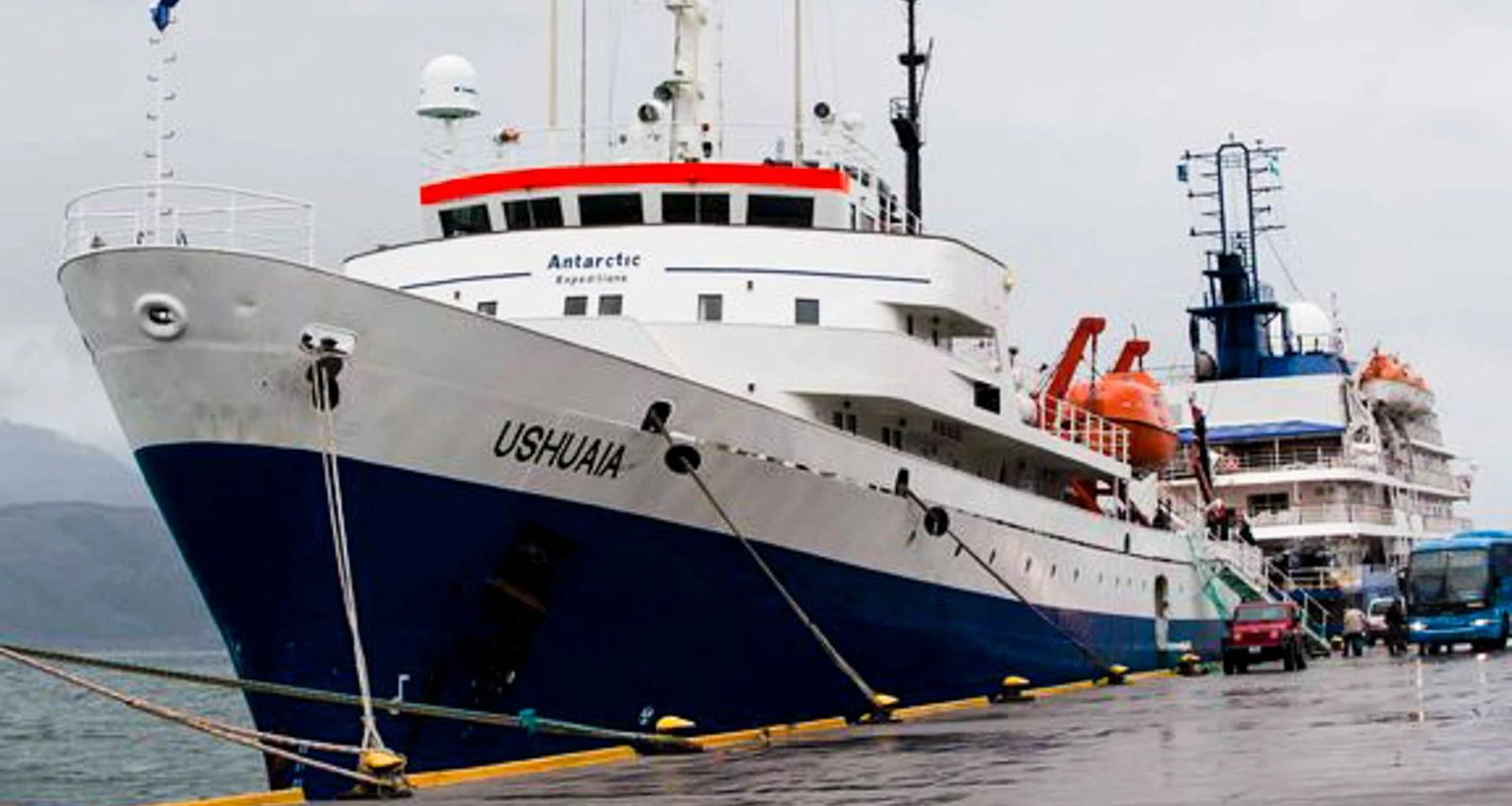 Ushaia cruise ship docked