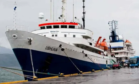 Ushaia cruise ship docked