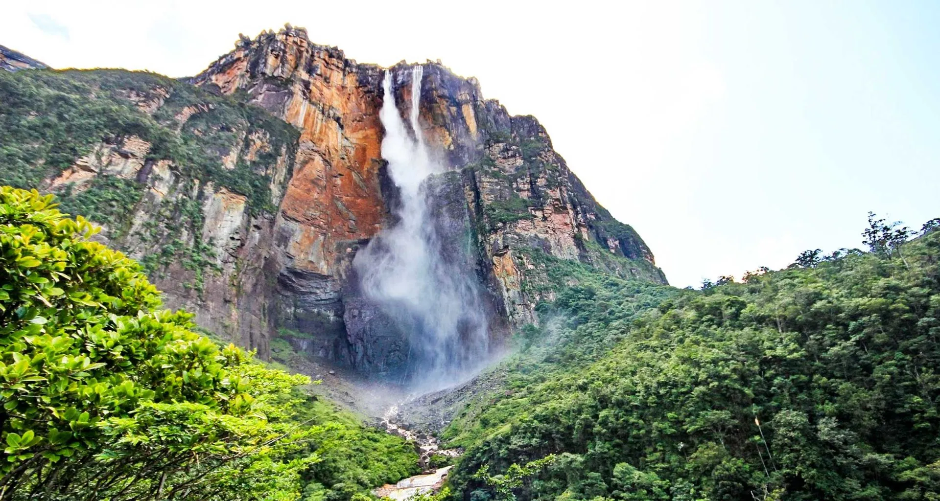 Waterfall in Canaima National Park, Venezuela