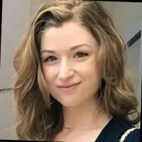 close-up of a young woman's face