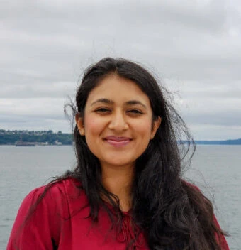 close-up of a young woman's face
