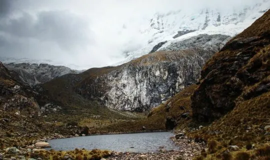 mountain-lake-and-snow-covered-peaks