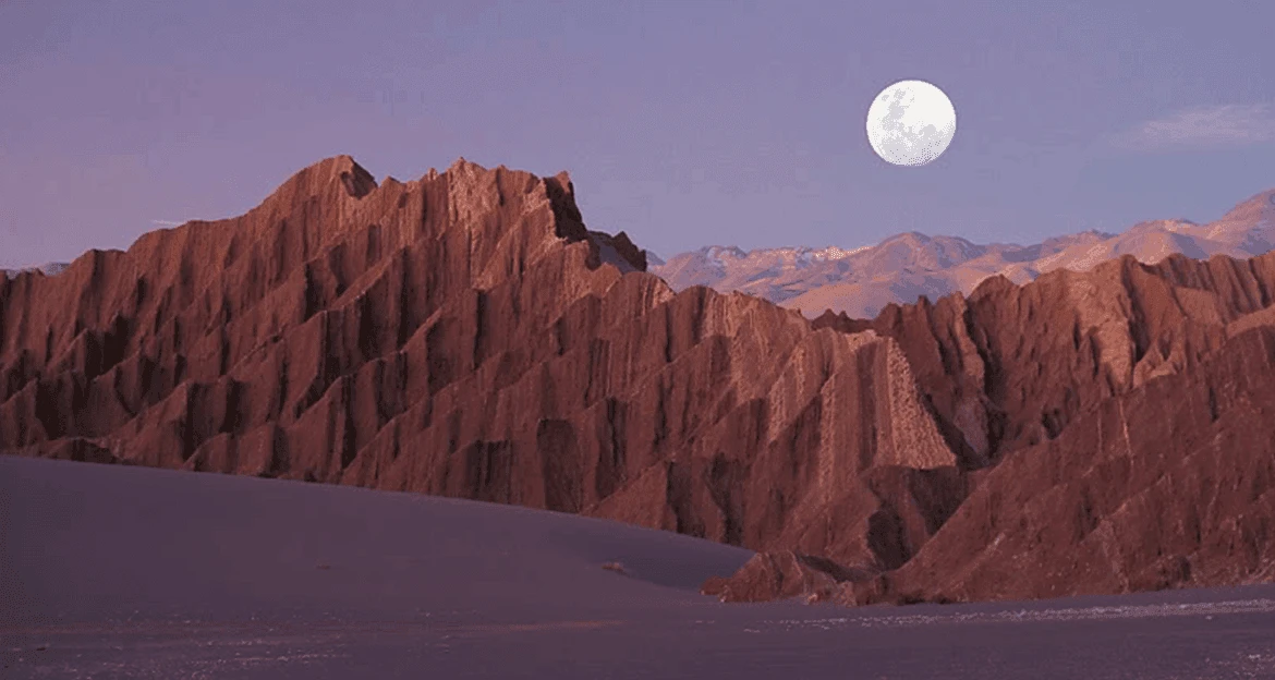 Atacama desert at night