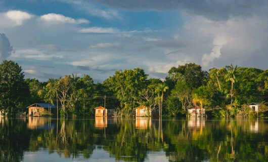 home of indigenous people nearby uakari lodge