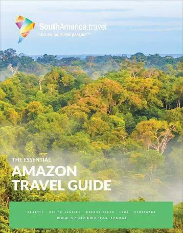 The cover of our Amazon Travel Guide