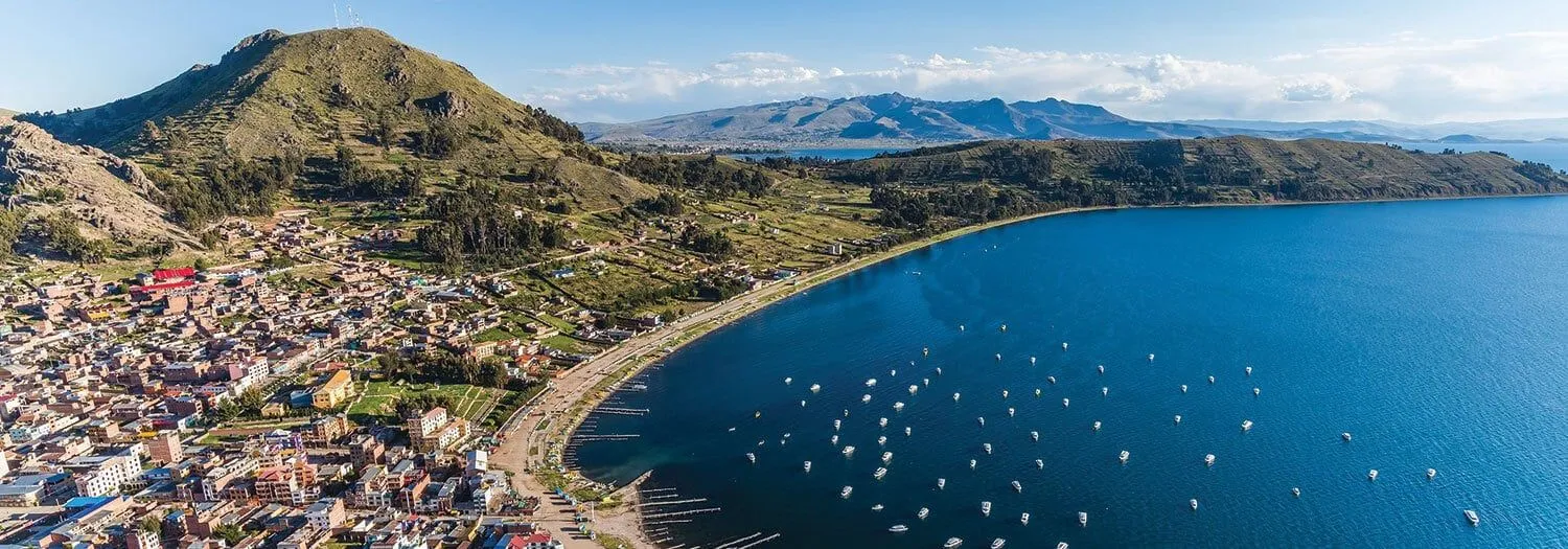 Lake Titicaca Bolivia in the Spring