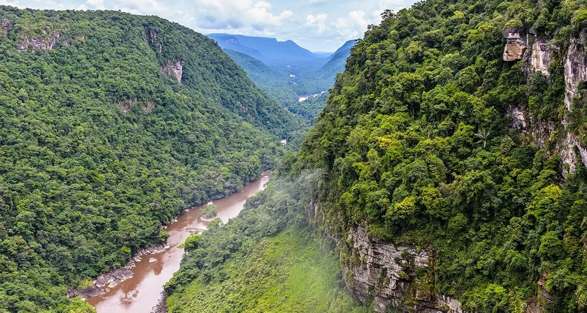 view of river in guyana