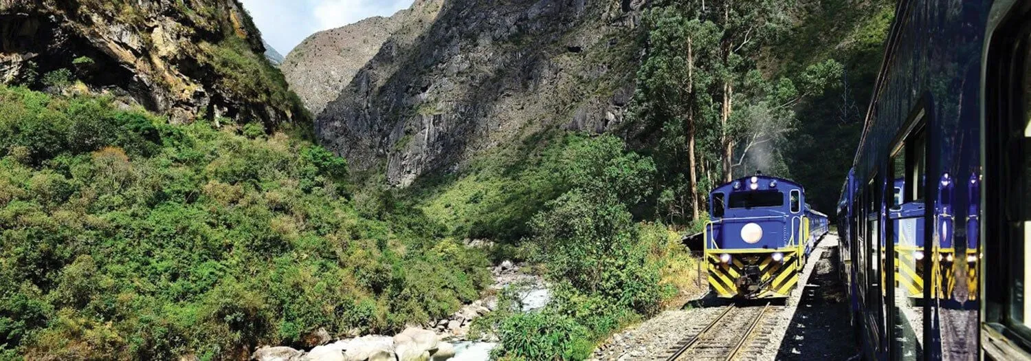 train to Machu Picchu in the fall