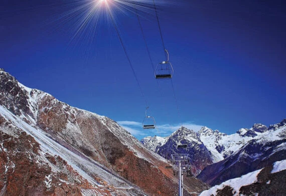ride the chairlifts at Aconcagua ski resort in Argentina